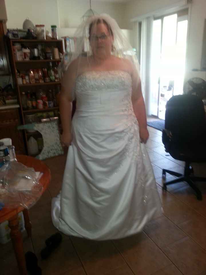 my last dress fitting before wedding on sun what do you think ?