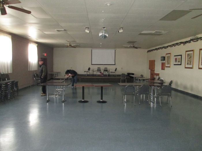 reception hall decor, how far is too far?