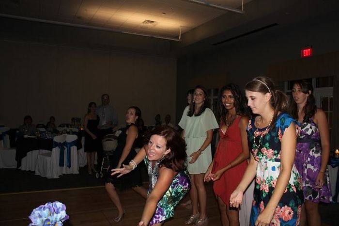 What are using for your bouquet toss song?