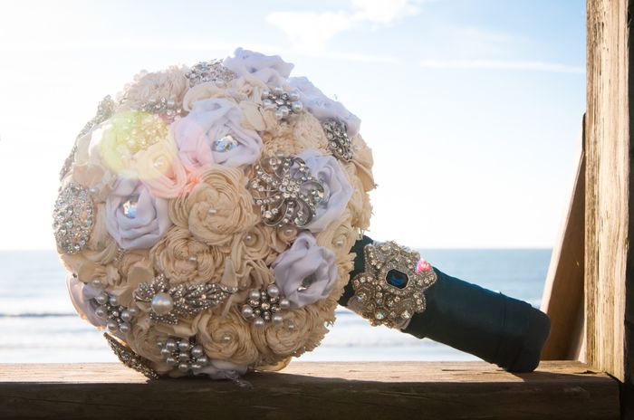 Is your bouquet neutral/ivory or bolder colors? Show me!