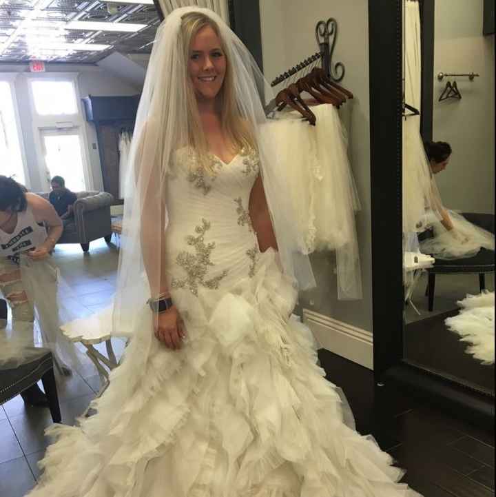 Any brides NOT wearing a cathedral veil?