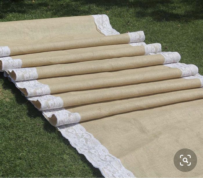 Alternatives to aisle runners for outdoor wedding 2