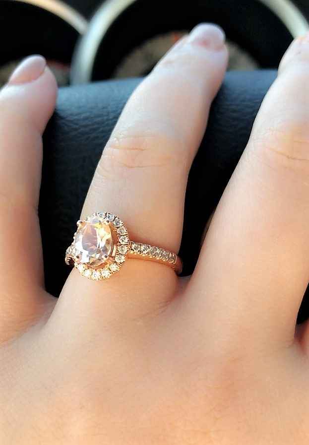 Morganite Ring with Diamonds