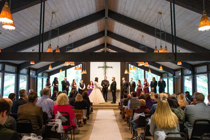 Our ceremony space from the back.