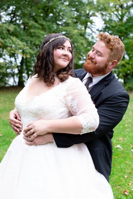 We look so happy in this photo that I don't even mind the angle!