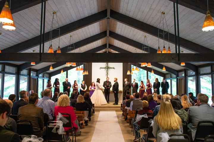 Our ceremony space from the back.
