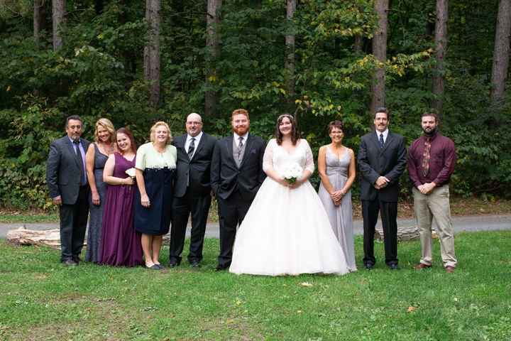 Us with our parents, their SOs, and our siblings.