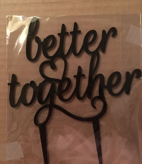 Cake topper