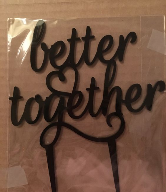 Cake topper