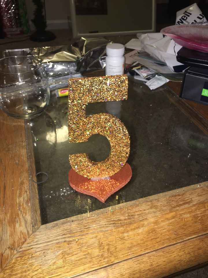 DIY Table Number!