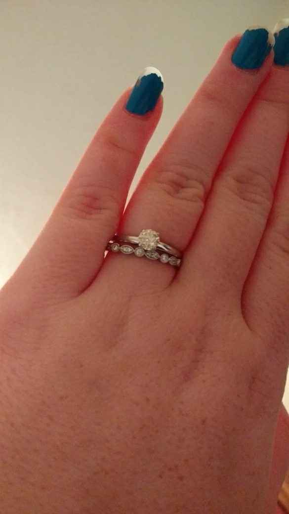 Will you please show me your wedding band if you have a solitaire?