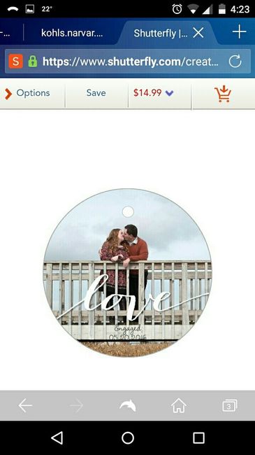 Engagement Christmas ornaments!