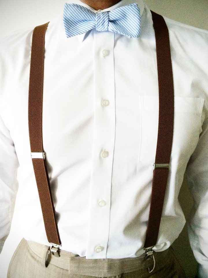 Grooms attire for husky naturalist