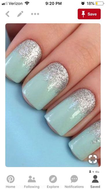 Wedding day nails - 1