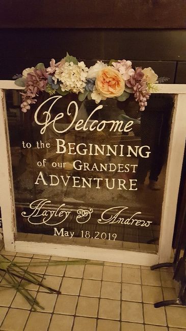 Welcome sign all finished! Let's see yours! - 1