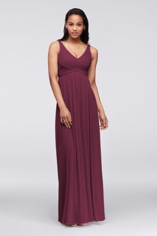 Wine Bridesmaid Dress from David's Bridal