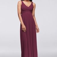 Wine Bridesmaid Dress from David's Bridal