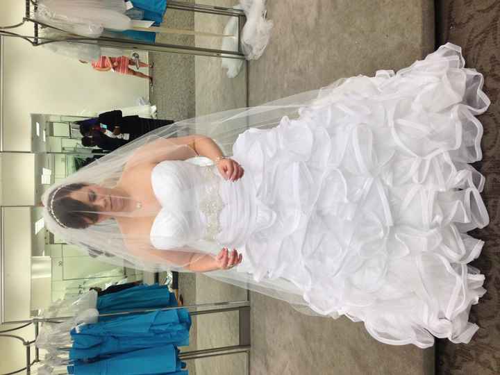 I said yes to the (right) dress.  FINALLY!