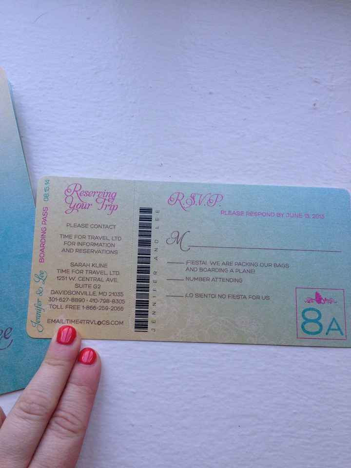 My invitations came in!