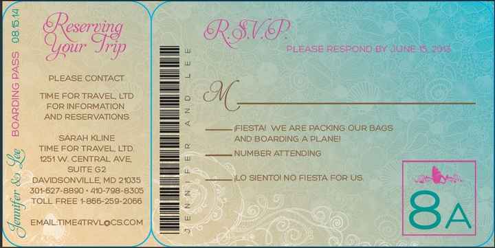 Please show me your RSVP cards!