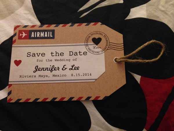 My Save the Dates are ready to send out hurray!