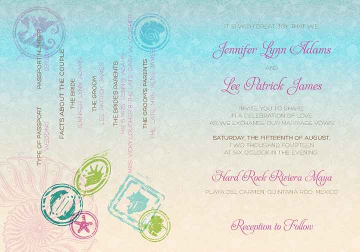 Invitation design is complete!