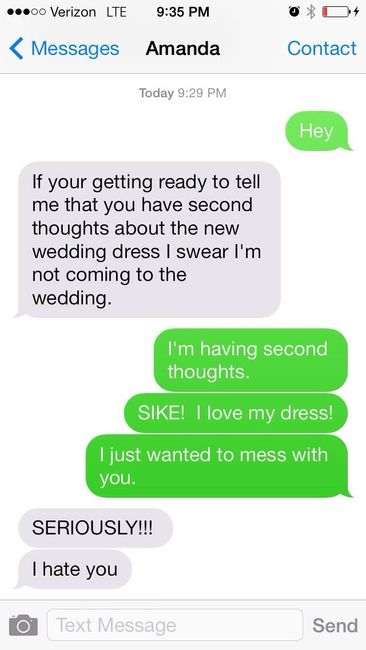 Sometimes I like to have a little fun with my wedding party
