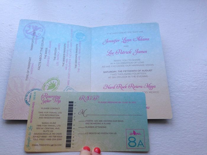 My invitations came in!