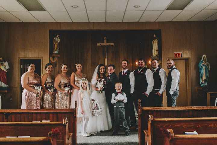 Our wonderful bridal party