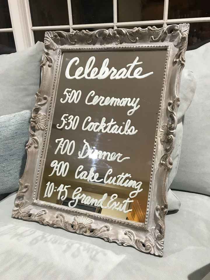 DIY wedding signs