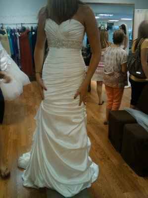 So you said yes to the dress.... now let's see it! :)