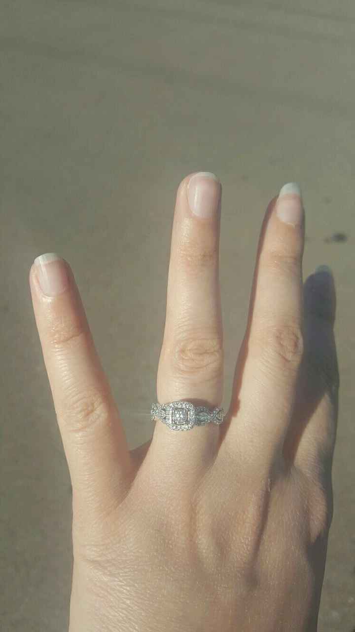 Anyone get crap for the size of their engagement ring?