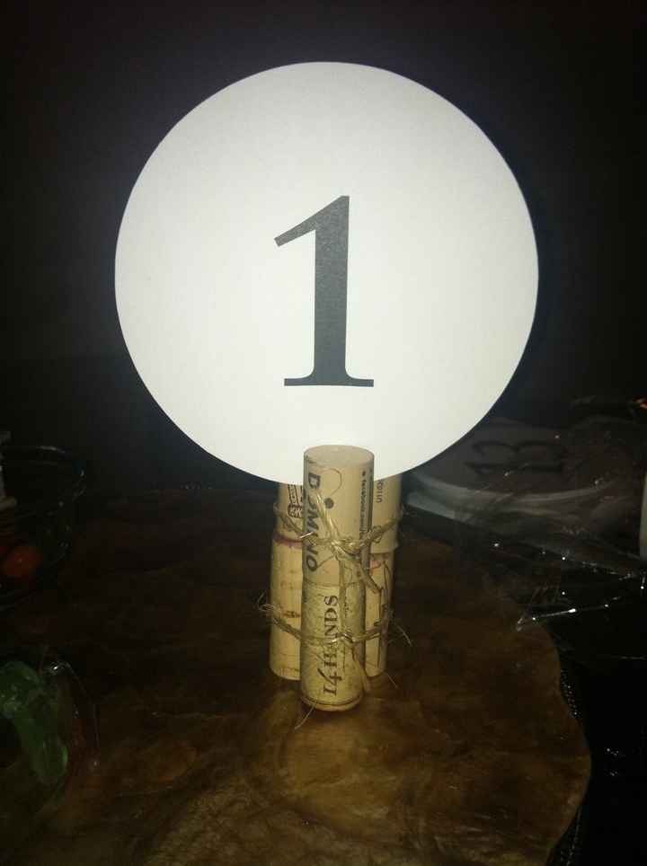 My DIY table numbers! *Pic*