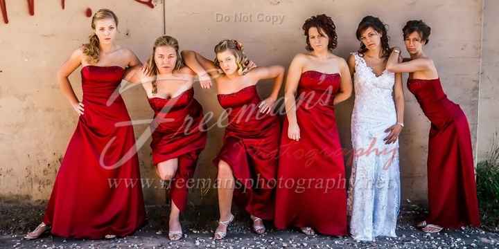 How much are your bridesmaids matching?