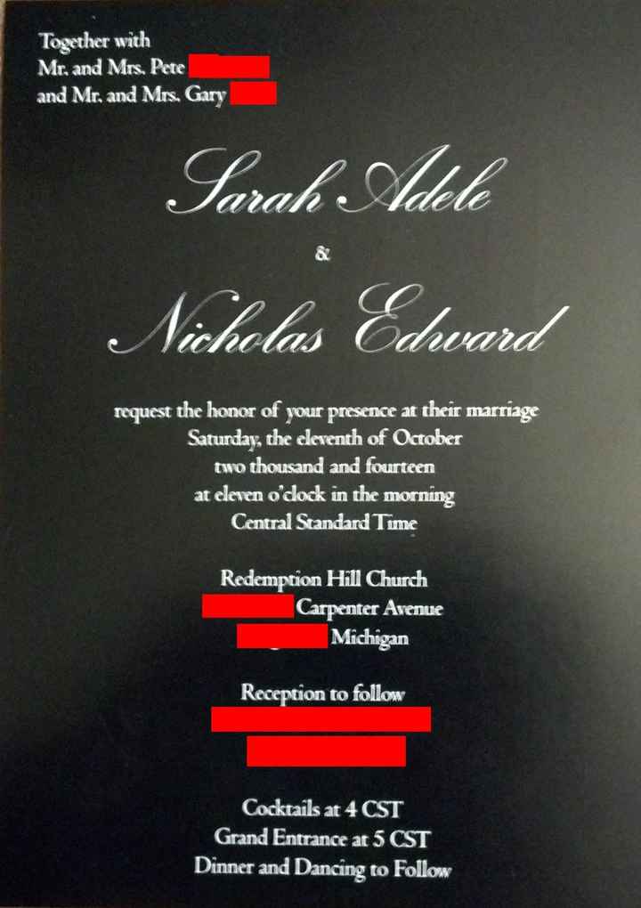 Picked up my invitations today!!!