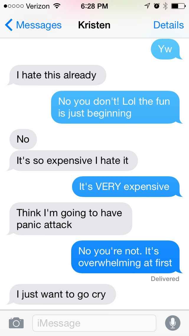 The conversation I just had with a recently engaged friend...