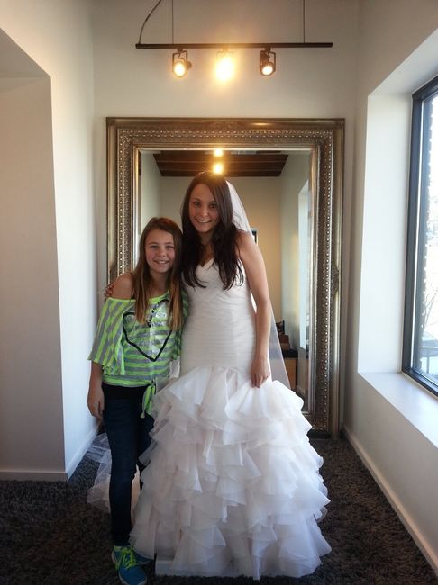 Dress Came in and all I needed is a bustle!!