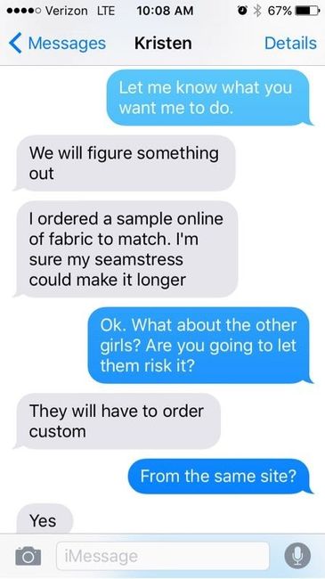 Dress from China PSA **need advice now**
