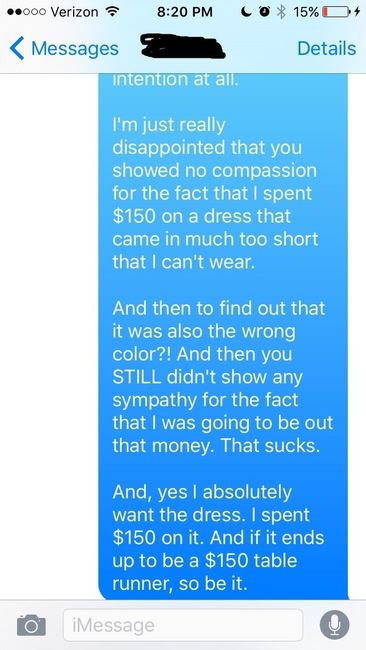 Re: that dress from China  WWYD?