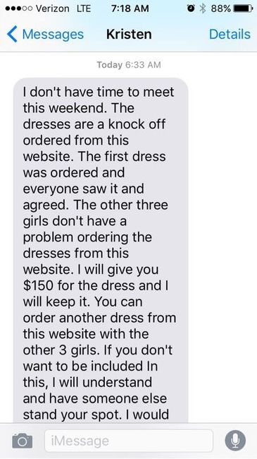 Re: that dress from China  WWYD?