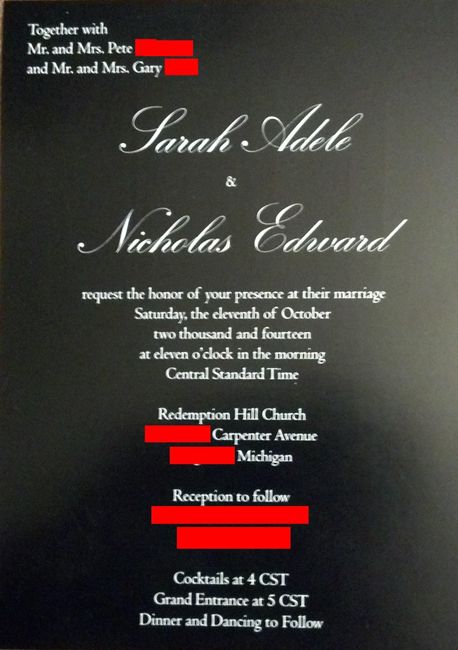 Picked up my invitations today!!!