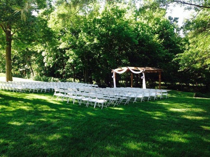 Outdoor ceremony space