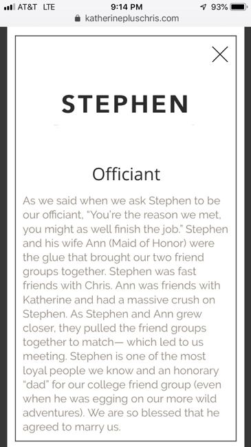 Friend as officiant - 1
