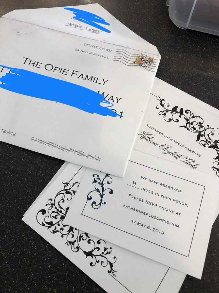 Invitations are arriving! - 1