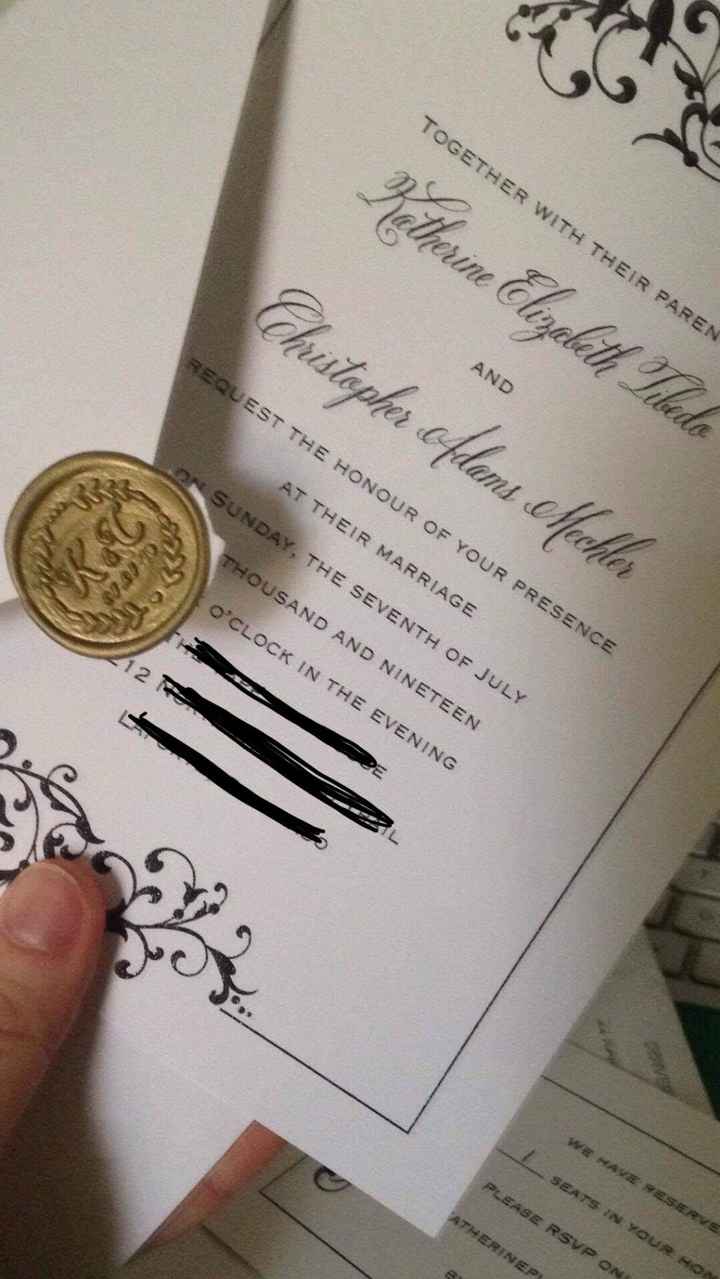 invitation with Wax Seal