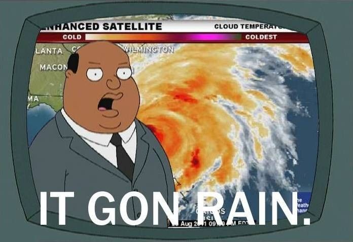 7 days until the Wedding and I've become a meteorologist