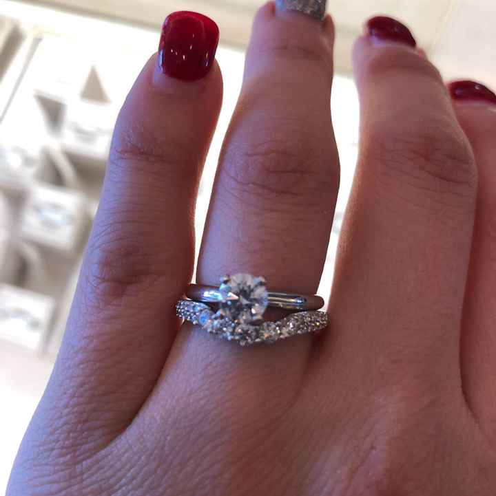 Desperately need photos of contoured engagement rings with classic bands!!!1 - 1