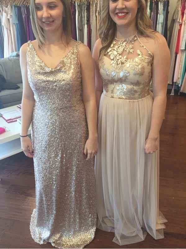 Help! Discrepancy in Bridesmaid Dress