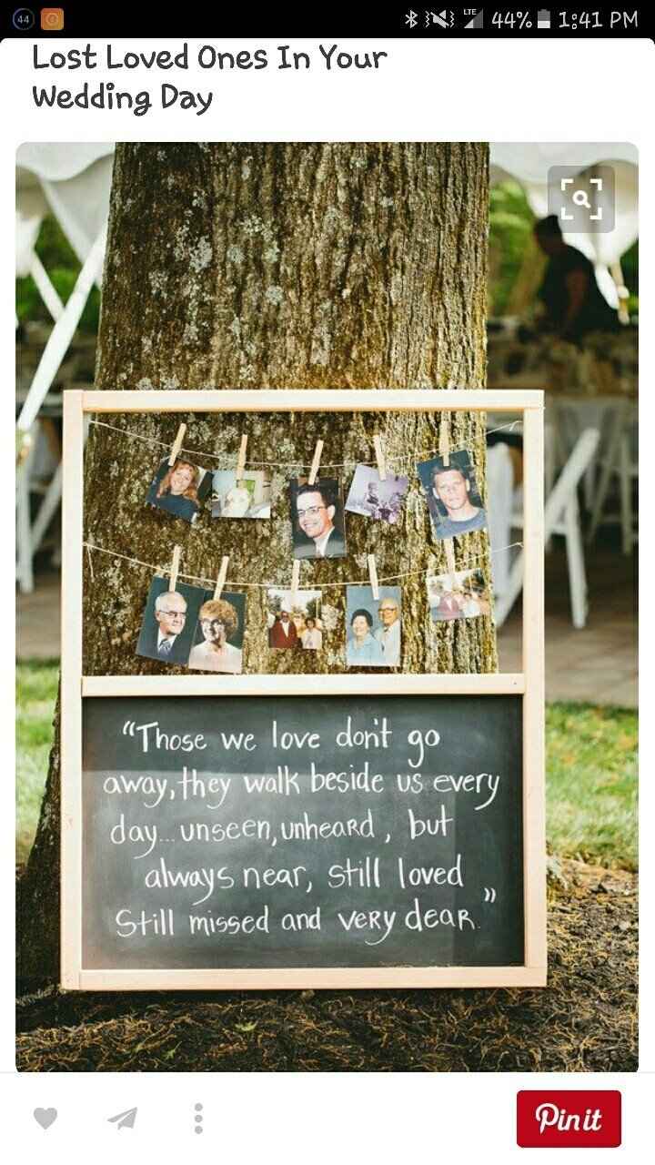 honoring  family members who have passed away in your wedding