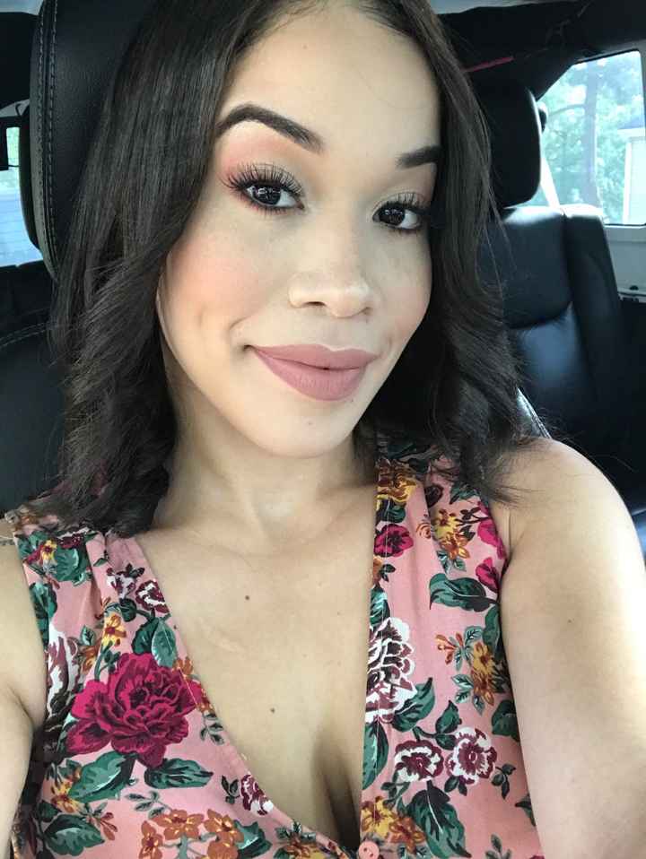 Wedding makeup dark lip - 1